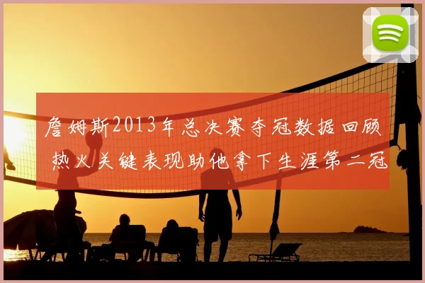 詹姆斯2013年总决赛夺冠数据回顾 热火关键表现助他拿下生涯第二冠