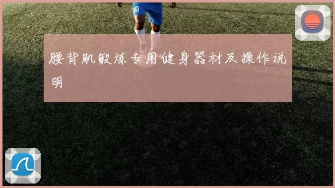 腰背肌锻炼专用健身器材及操作说明